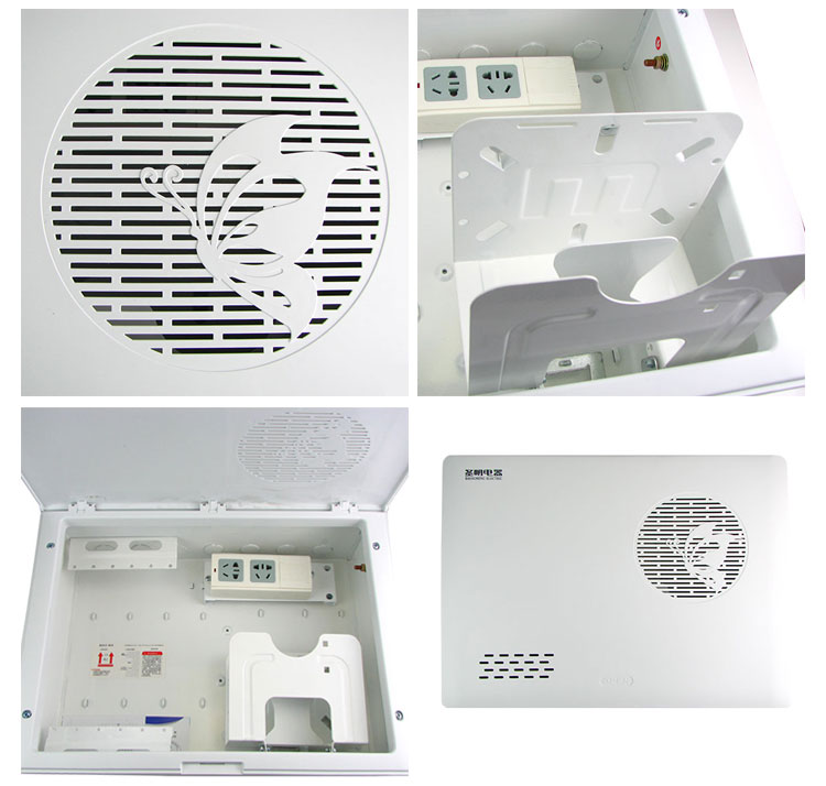 新款多媒体信息箱300*400 蝴蝶面板 时尚大气 圣明弱电箱 德力西合作伙伴