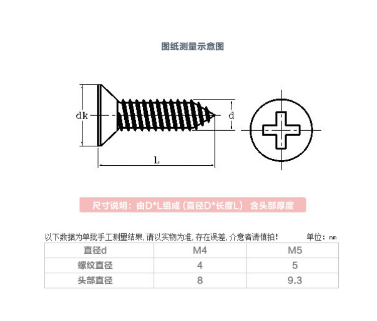 黑色自攻螺丝螺钉 磷化干壁钉 高强度干壁钉黑磷化处理 墙板钉 M4*3公分 M4*4公分 M4*5公分