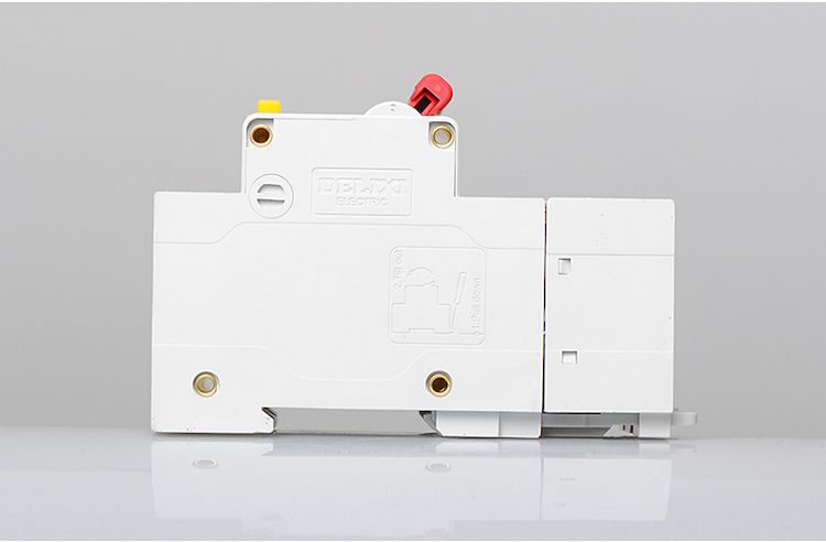 德力西漏电断路器DZ47LE-100A 3P+N D型三相四线带零线大功率家用漏电保护器产品正侧面大图