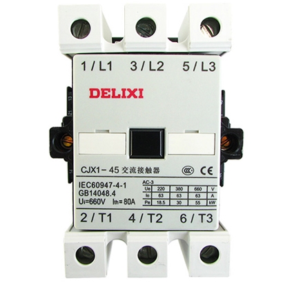 德力西交流接触器 CJX1-45接触器 额定发热电流8