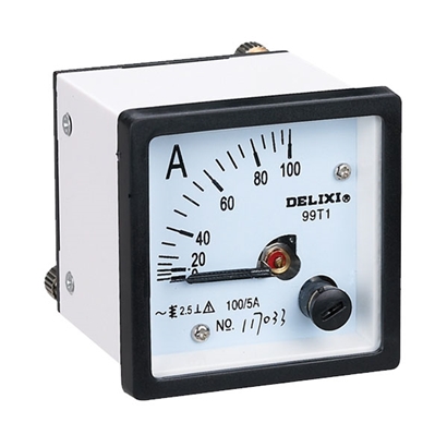 德力西电测量仪表99T1-A电流表 固定式 模拟指示