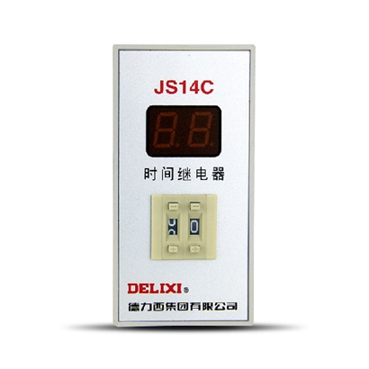 德力西时间继电器 JS14C时间继电器 1-99S 电压220
